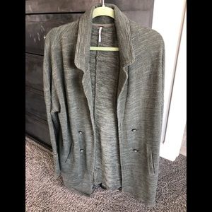 FREE PEOPLE Cardigan Army Green Size M